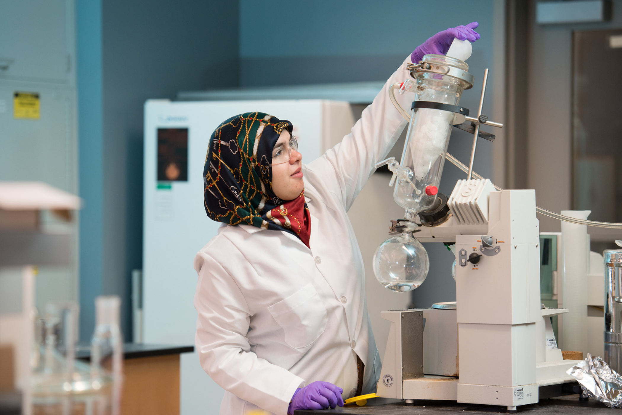 Woman working in lab